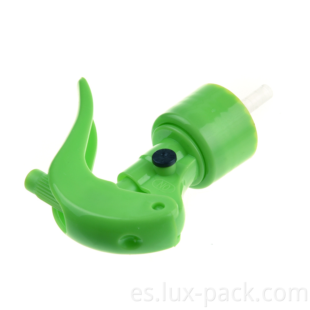 Bomba manual de rociador de plástico verde gatillo de jardín Botella de gatillo de diferentes colores rociadores